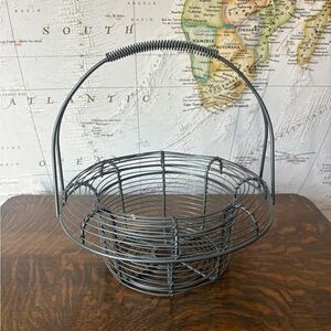 Gray Wire Basket